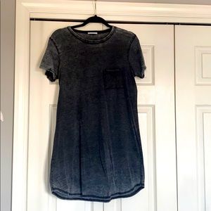 Full Tilt Distressed Grey T-Shirt Dress